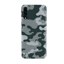 Olive Green and White Camouflage Printed Slim Cases and Cover for Galaxy A50S