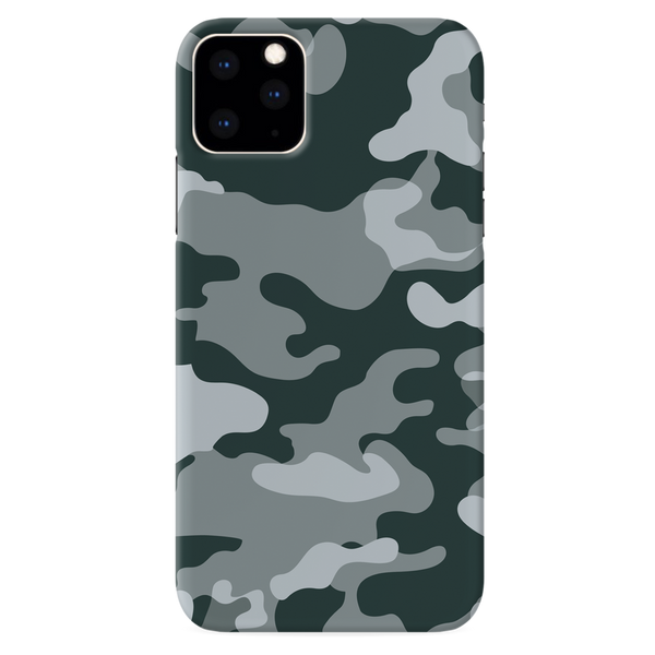 Olive Green and White Camouflage Printed Slim Cases and Cover for iPhone 11 Pro Max