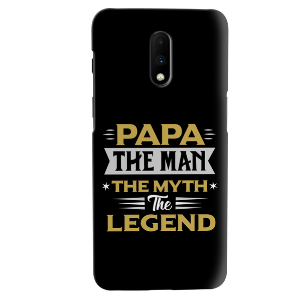 Papa the legend Printed Slim Cases and Cover for OnePlus 7