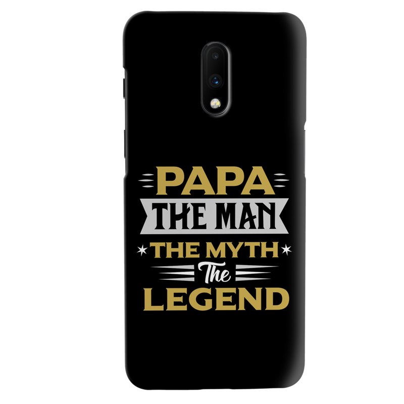 Papa the legend Printed Slim Cases and Cover for OnePlus 7