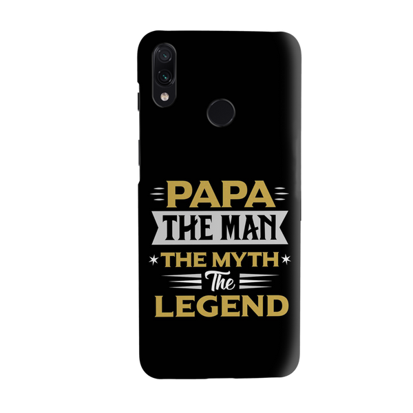 Papa the legend Printed Slim Cases and Cover for Redmi Note 7 Pro