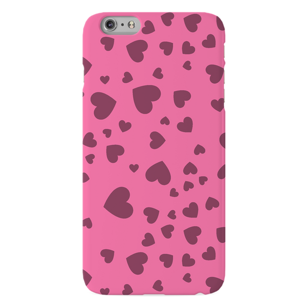 Pink Hearts Printed Slim Cases and Cover for iPhone 6 Plus