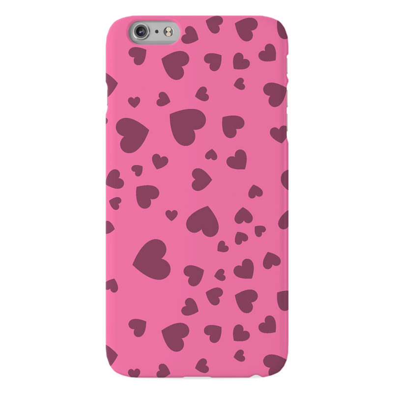 Pink Hearts Printed Slim Cases and Cover for iPhone 6 Plus