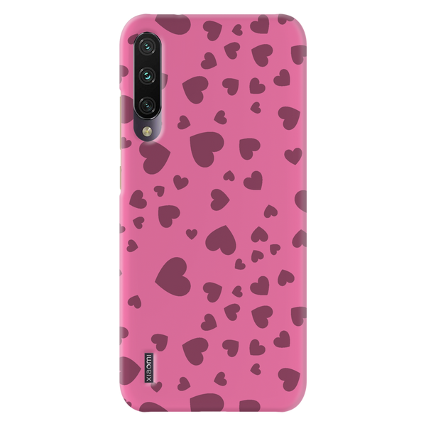 Pink Hearts Printed Slim Cases and Cover for Redmi A3