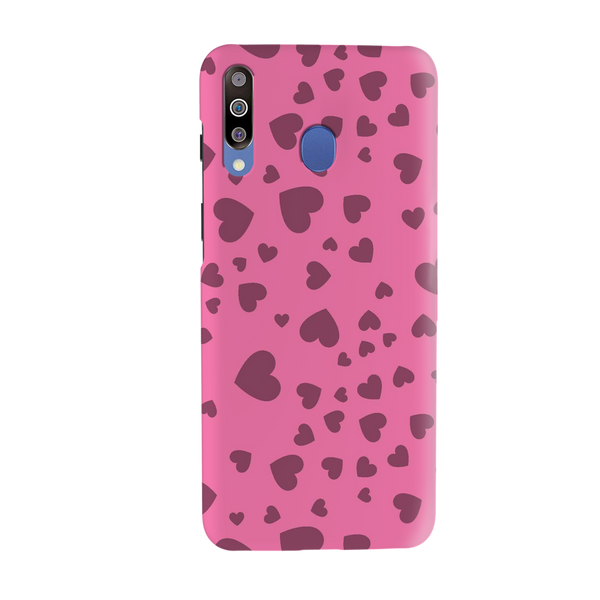 Pink Hearts Printed Slim Cases and Cover for Galaxy M30