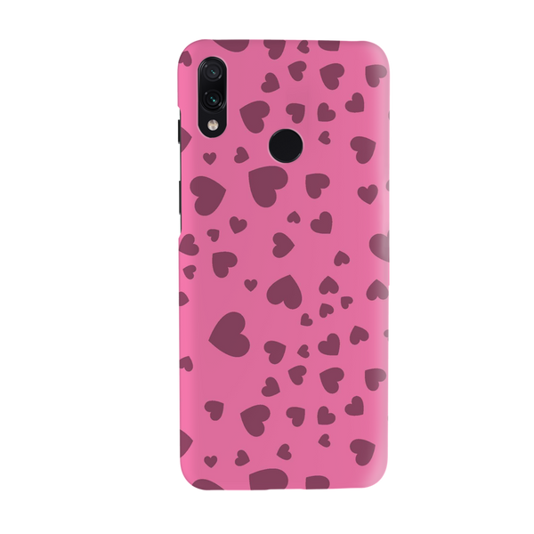 Pink Hearts Printed Slim Cases and Cover for Redmi Note 7 Pro