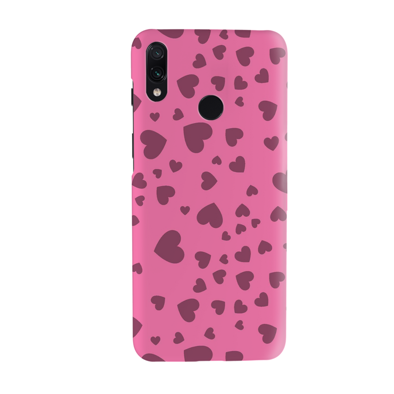 Pink Hearts Printed Slim Cases and Cover for Redmi Note 7 Pro