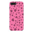 Pink Hearts Printed Slim Cases and Cover for iPhone 7 Plus