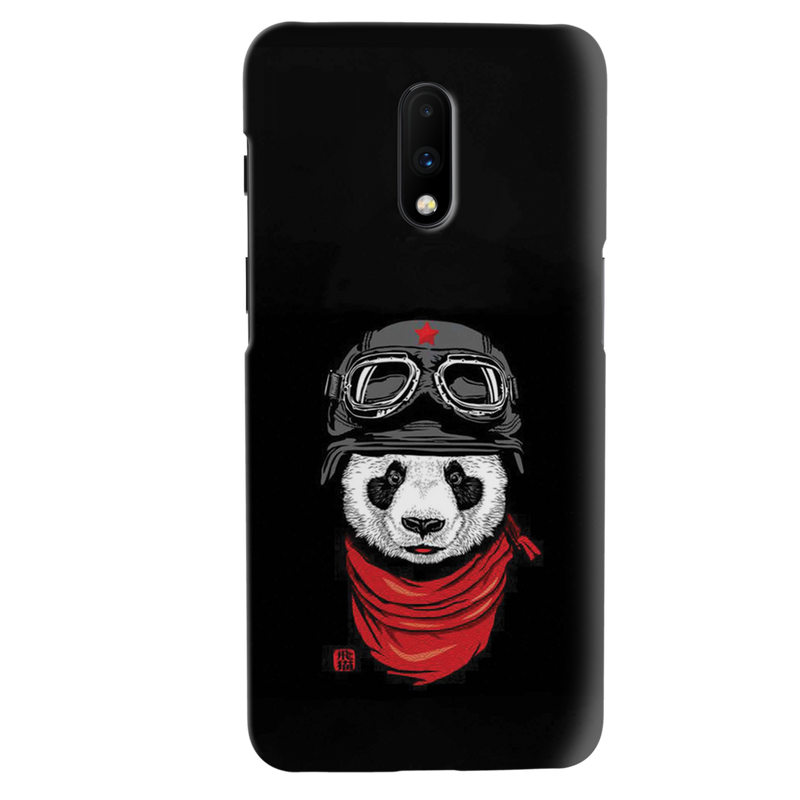 Rider Panda Printed Slim Cases and Cover for OnePlus 7