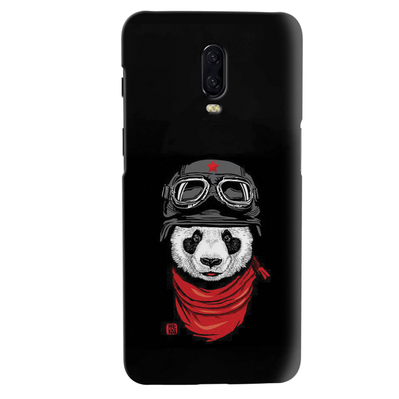 Rider Panda Printed Slim Cases and Cover for OnePlus 6T