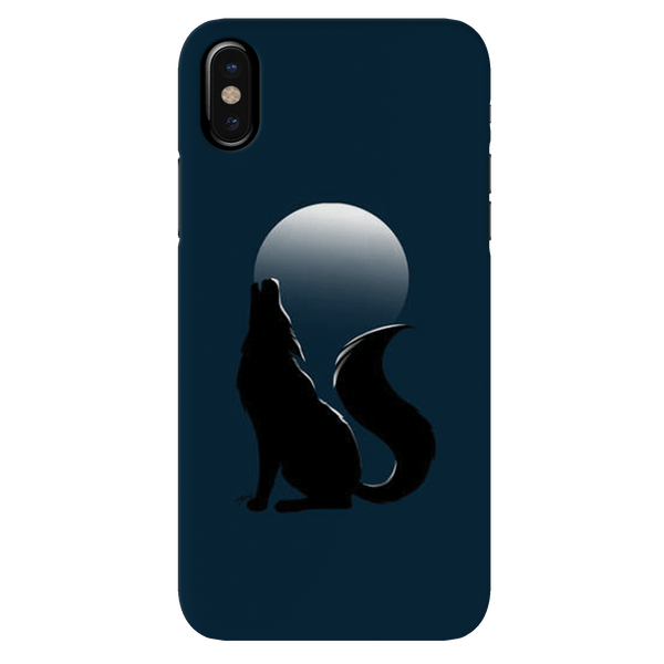 Wolf howling Printed Slim Cases and Cover for iPhone X