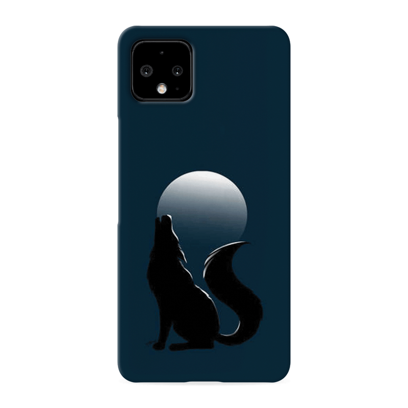 Wolf howling Printed Slim Cases and Cover for Pixel 4 XL