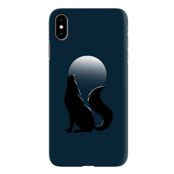 Wolf howling Printed Slim Cases and Cover for iPhone XS Max