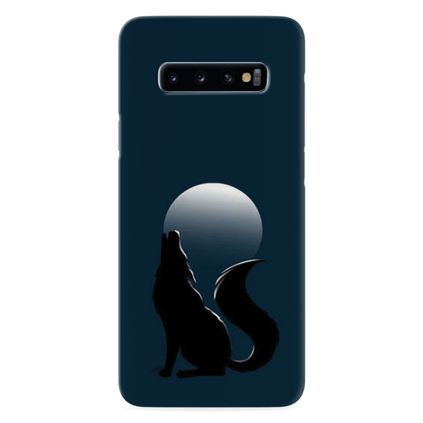 Wolf howling Printed Slim Cases and Cover for Galaxy S10