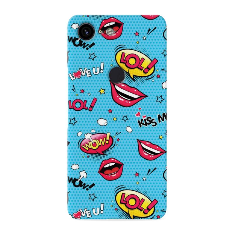 Kiss me Printed Slim Cases and Cover for Pixel 3 XL