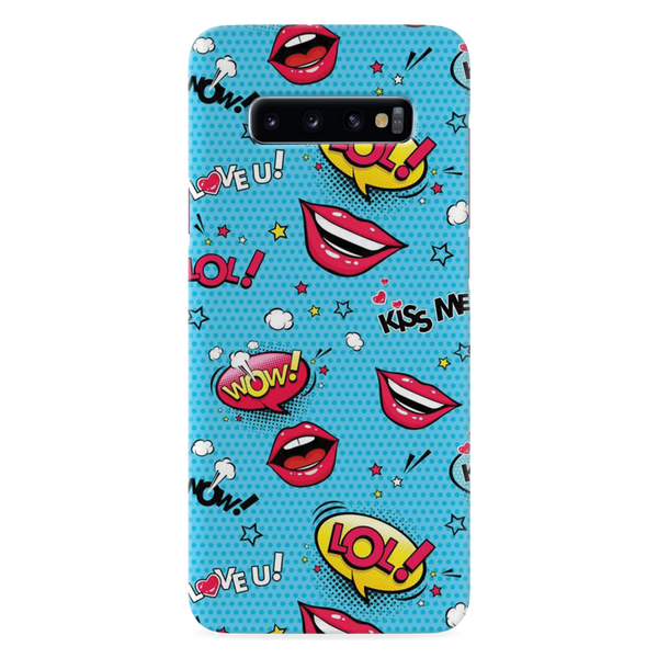 Kiss me Printed Slim Cases and Cover for Galaxy S10