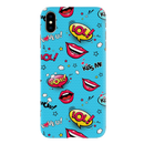 Kiss me Printed Slim Cases and Cover for iPhone XS Max