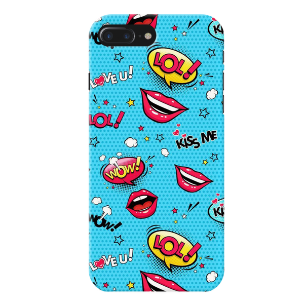 Kiss me Printed Slim Cases and Cover for iPhone 7 Plus