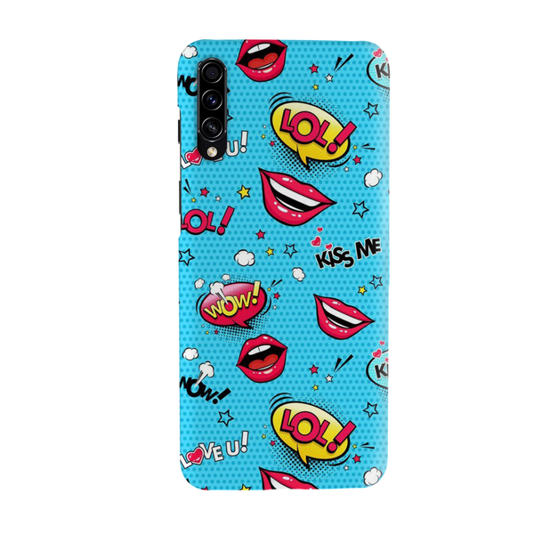 Kiss me Printed Slim Cases and Cover for Galaxy A70