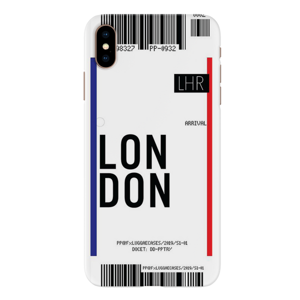 London Ticket Printed Slim Cases and Cover for iPhone XS Max