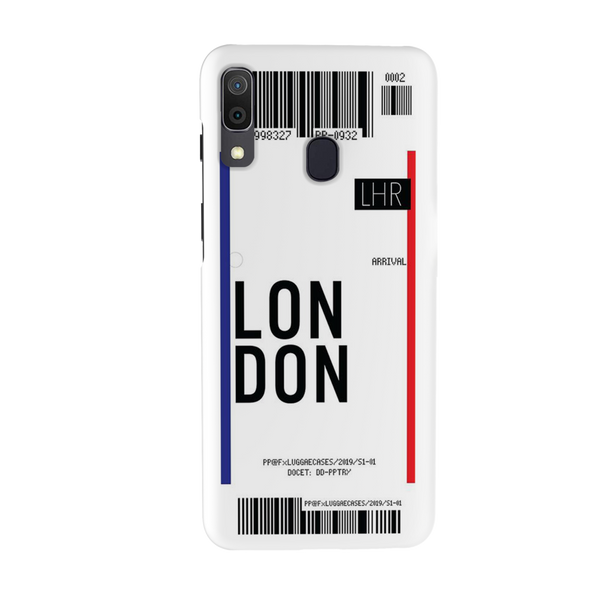 London Ticket Printed Slim Cases and Cover for Galaxy A20