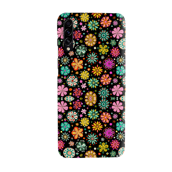 Night Florals Printed Slim Cases and Cover for Galaxy A70