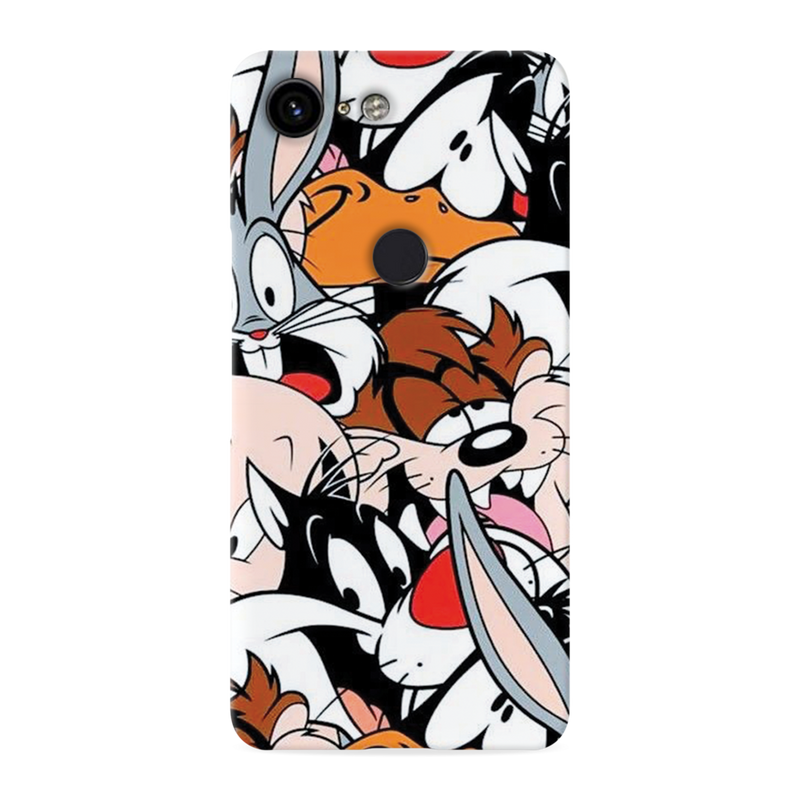 Looney Toons pattern Printed Slim Cases and Cover for Pixel 3 XL