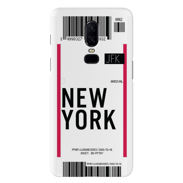 New York ticket Printed Slim Cases and Cover for OnePlus 6