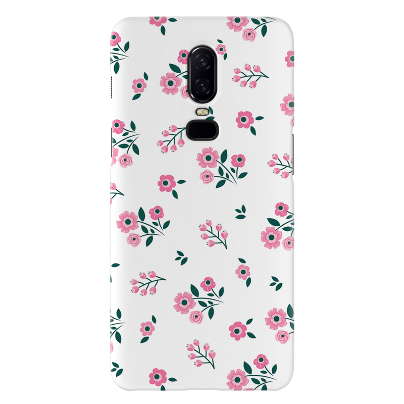 Pink florals Printed Slim Cases and Cover for OnePlus 6