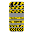 Police line Printed Slim Cases and Cover for iPhone XS Max