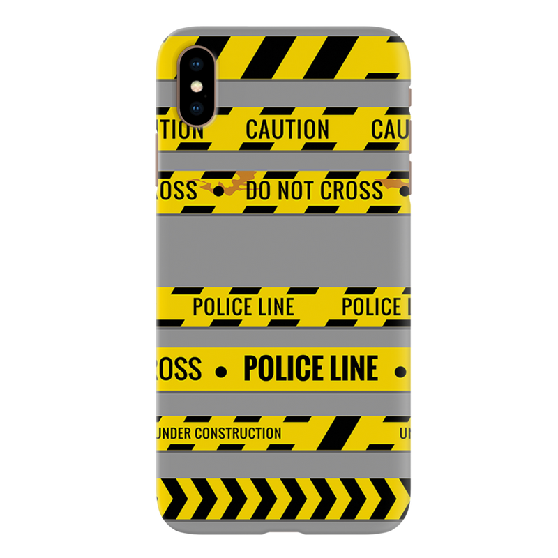 Police line Printed Slim Cases and Cover for iPhone XS Max