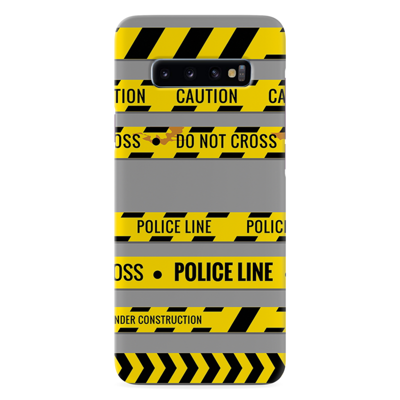 Police line Printed Slim Cases and Cover for Galaxy S10