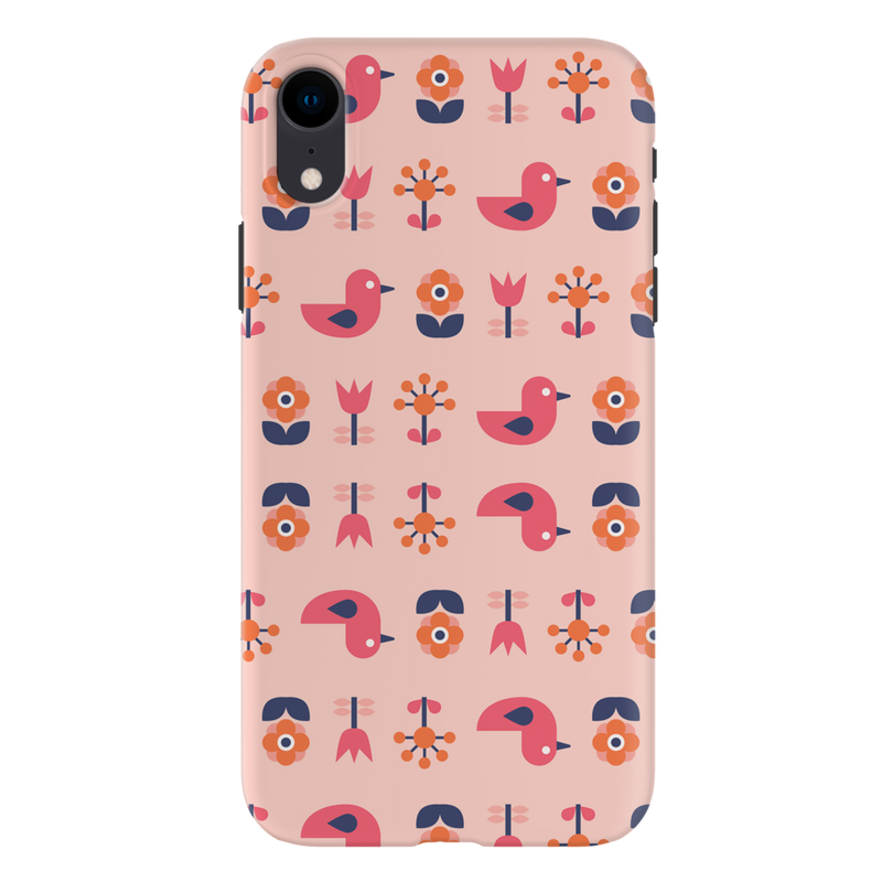 Duck and florals Printed Slim Cases and Cover for iPhone XR