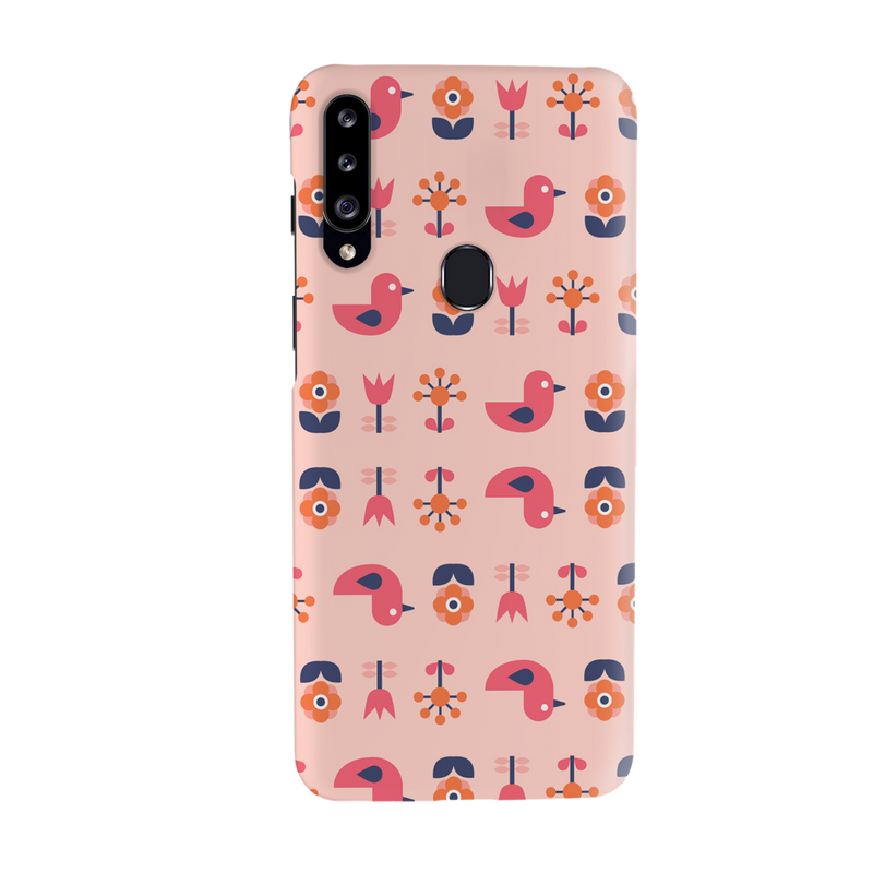 Duck and florals Printed Slim Cases and Cover for Galaxy A20S