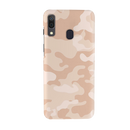 Cream and White Camouflage Printed Slim Cases and Cover for Galaxy A20