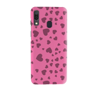 Pink Hearts Printed Slim Cases and Cover for Galaxy A20