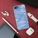 Blue and White Camouflage Printed Slim Cases and Cover for iPhone 7