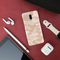 Cream and White Camouflage Printed Slim Cases and Cover for OnePlus 6T