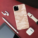 Cream and White Camouflage Printed Slim Cases and Cover for iPhone 11 Pro Max