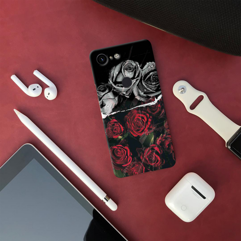 Dark Roses Printed Slim Cases and Cover for Pixel 3