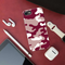 Maroon and White Camouflage Printed Slim Cases and Cover for iPhone 8