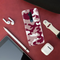 Maroon and White Camouflage Printed Slim Cases and Cover for OnePlus 7T Pro