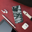 Olive Green and White Camouflage Printed Slim Cases and Cover for Pixel 3 XL