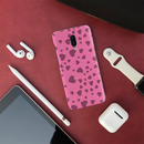 Pink Hearts Printed Slim Cases and Cover for OnePlus 6T