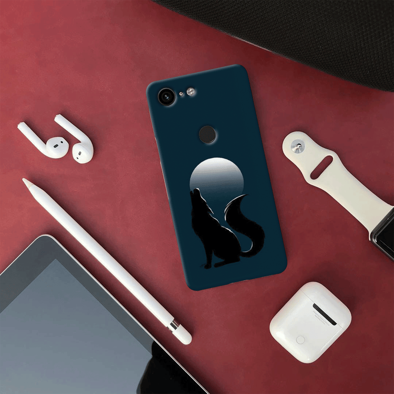 Wolf howling Printed Slim Cases and Cover for Pixel 3 XL