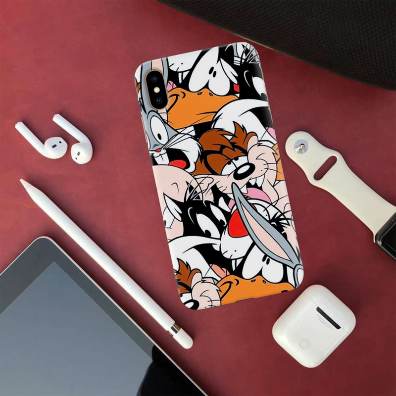 Looney Toons pattern Printed Slim Cases and Cover for iPhone XS Max