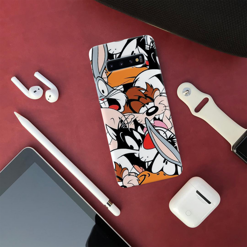 Looney Toons pattern Printed Slim Cases and Cover for Galaxy S10