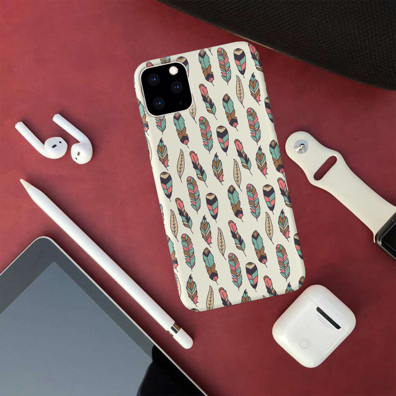 Feather pattern Printed Slim Cases and Cover for iPhone 11 Pro Max