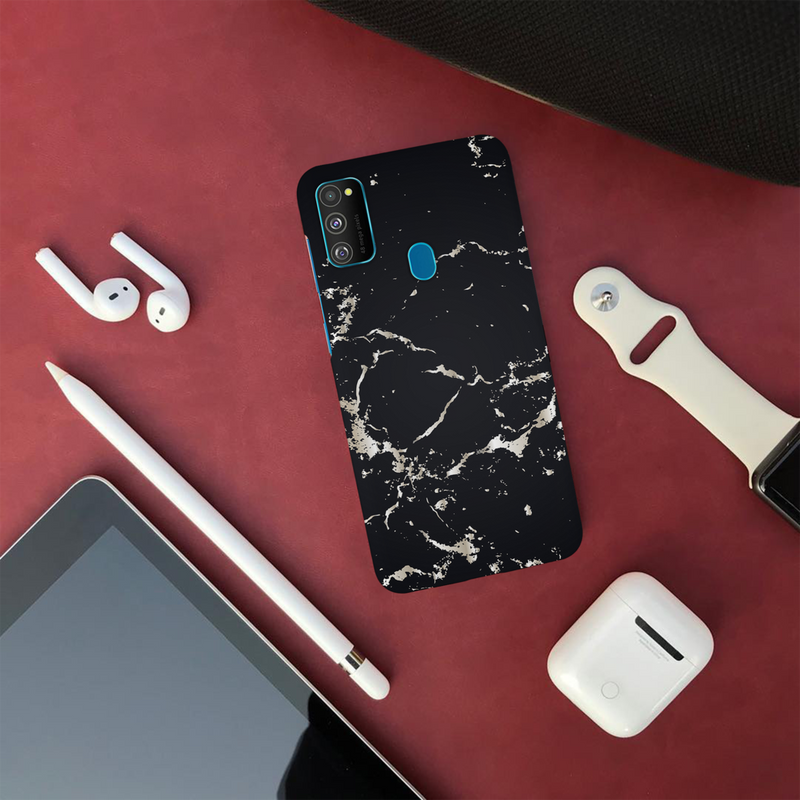 Dark Marble Printed Slim Cases and Cover for Galaxy M30S