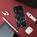 Dark Marble Printed Slim Cases and Cover for Galaxy A20